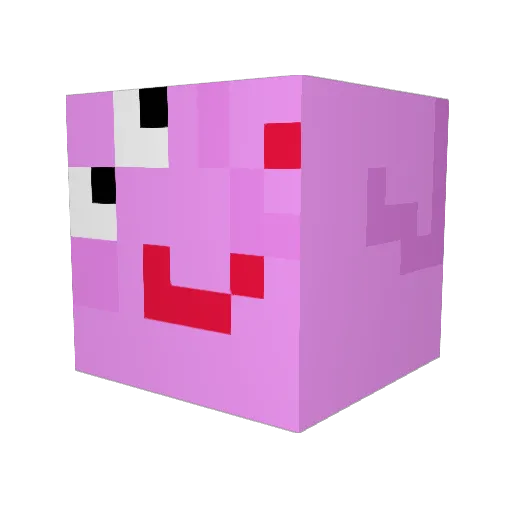voidcon Minecraft avatar head, 3D render