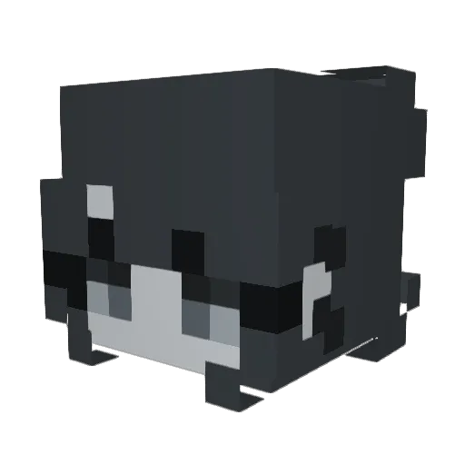 voiddenki Minecraft avatar head, 3D render