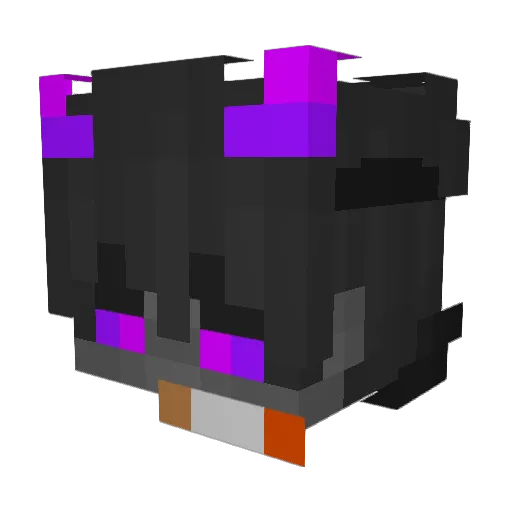 voidence_ Minecraft avatar head, 3D render