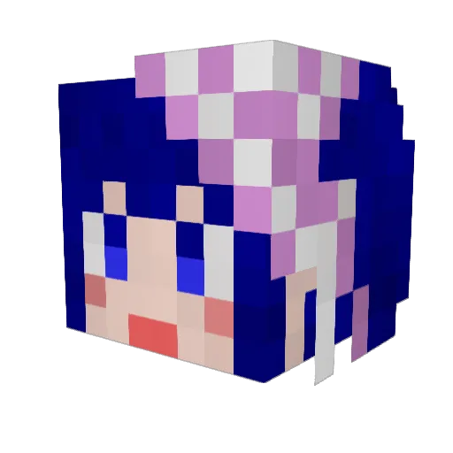 voideternal Minecraft avatar head, 3D render