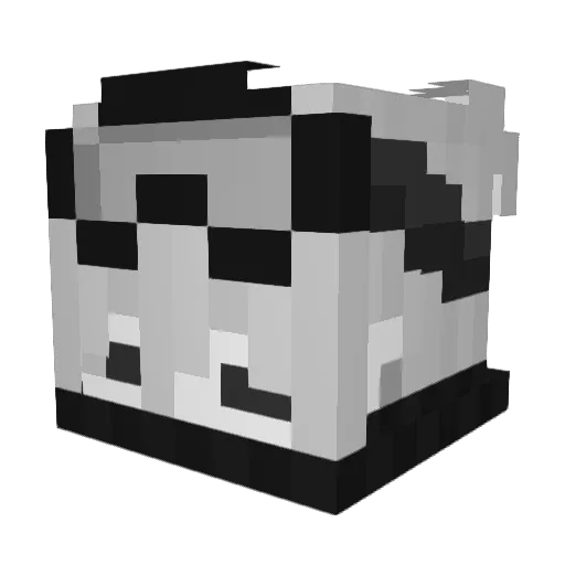 voidfl0w Minecraft avatar head, 3D render
