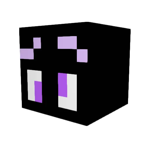 voidgrin Minecraft avatar head, 3D render
