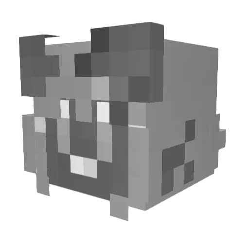 voidkitty_ Minecraft avatar head, 3D render