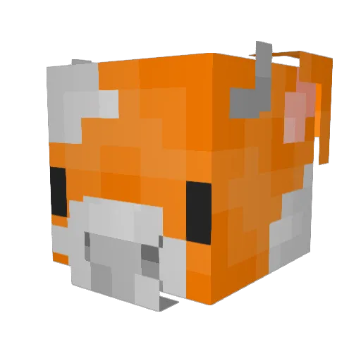 voidlexie Minecraft avatar head, 3D render