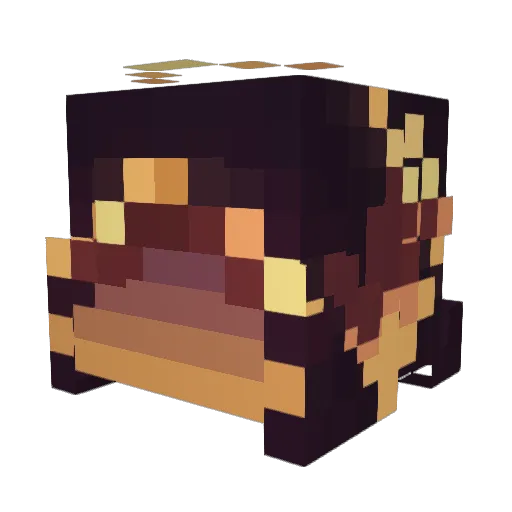 voidling2 Minecraft avatar head, 3D render