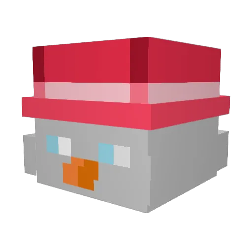 voidlucyy Minecraft avatar head, 3D render