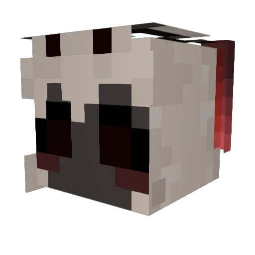 voidphobia Minecraft avatar head, 3D render