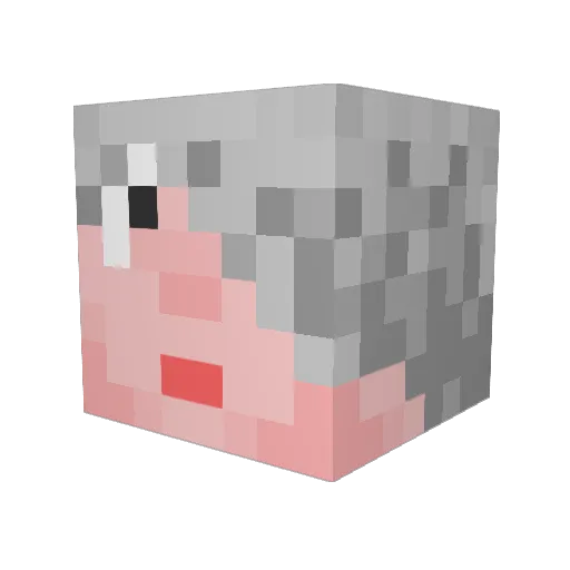 voidroid Minecraft avatar head, 3D render