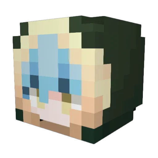 voidwalker2208 Minecraft avatar head, 3D render