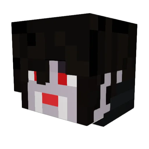 voidwavboi Minecraft avatar head, 3D render