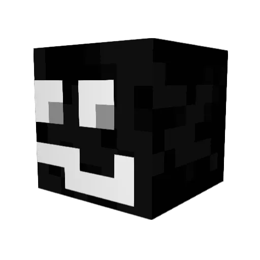 voidzwastaken_ Minecraft avatar head, 3D render