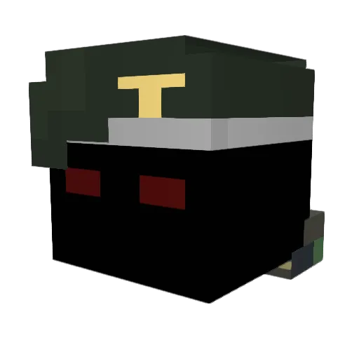 voigne Minecraft avatar head, 3D render