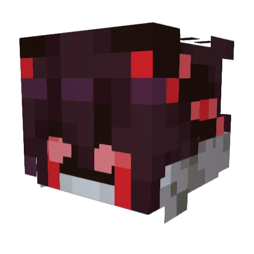 voiidheart Minecraft avatar head, 3D render