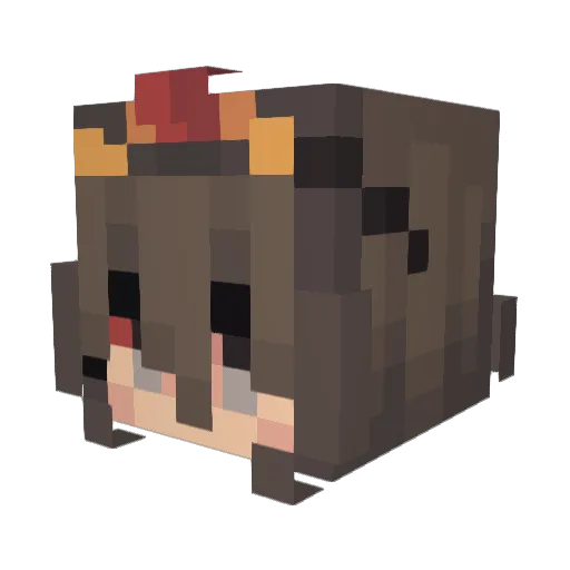 voisms Minecraft avatar head, 3D render