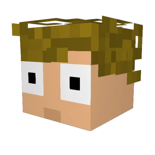 vojtavojtaLP Minecraft avatar head, 3D render