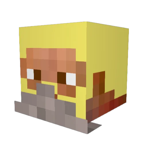 vojtech45 Minecraft avatar head, 3D render