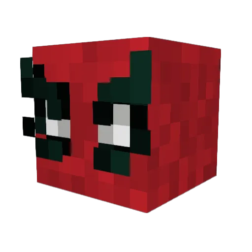 vokzy1212 Minecraft avatar head, 3D render
