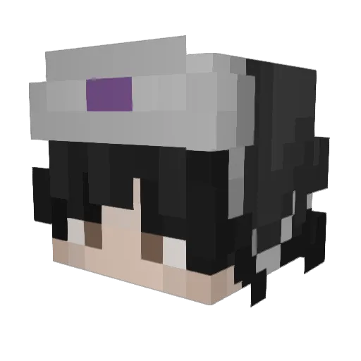 vol663 Minecraft avatar head, 3D render