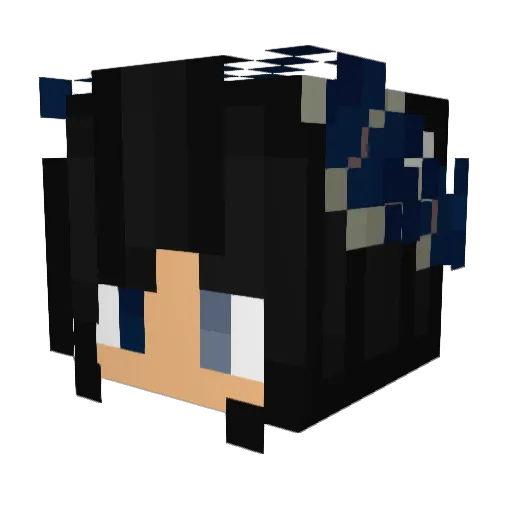 volaile Minecraft avatar head, 3D render