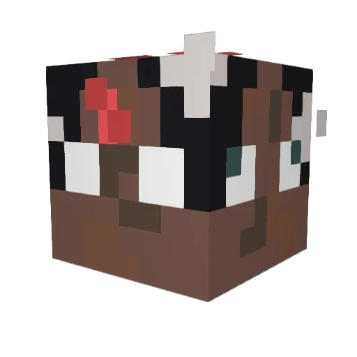 volcanofr Minecraft avatar head, 3D render