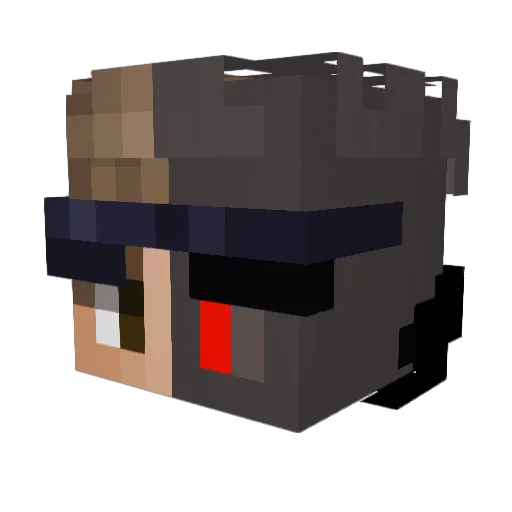 volcinyt Minecraft avatar head, 3D render