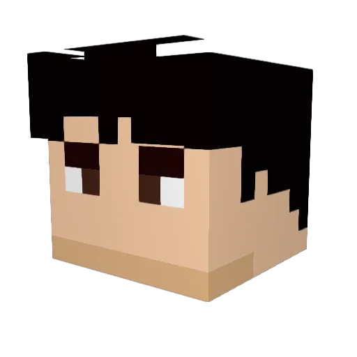 voldemort_17j Minecraft avatar head, 3D render