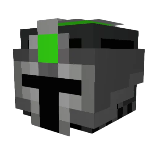 volfpack Minecraft avatar head, 3D render