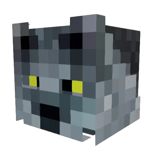 volkInshtein Minecraft avatar head, 3D render