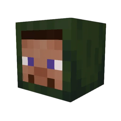 volkodaf_63 Minecraft avatar head, 3D render