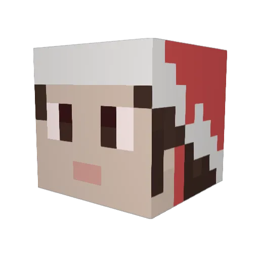 volkot69 Minecraft avatar head, 3D render