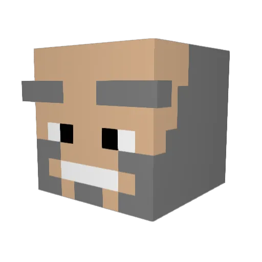vollpr Minecraft avatar head, 3D render