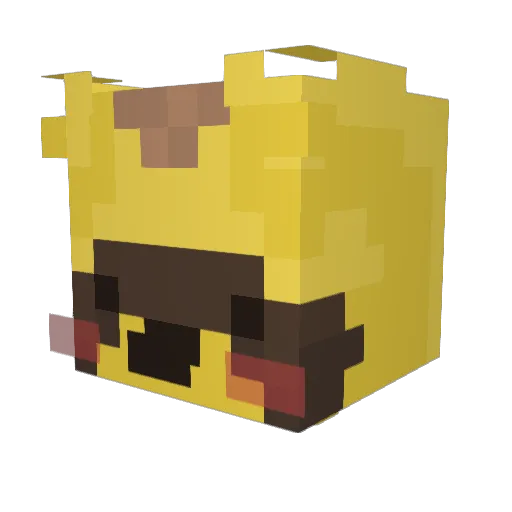 volnoirve Minecraft avatar head, 3D render