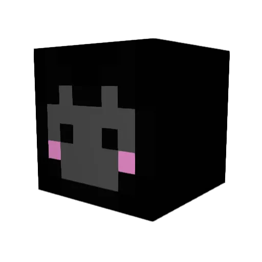 volpanak Minecraft avatar head, 3D render