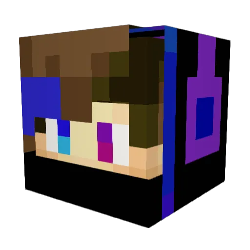 volqqz Minecraft avatar head, 3D render