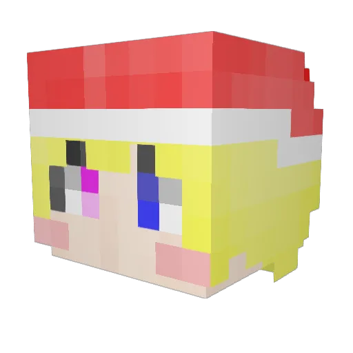 volt7228 Minecraft avatar head, 3D render