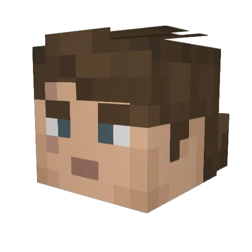 voltaicrain Minecraft avatar head, 3D render