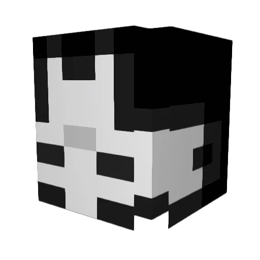 voltanics Minecraft avatar head, 3D render