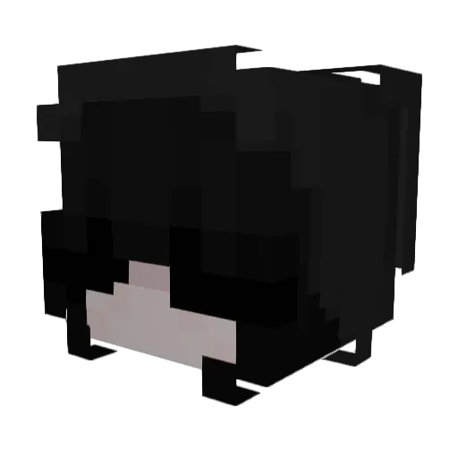 voltile Minecraft avatar head, 3D render