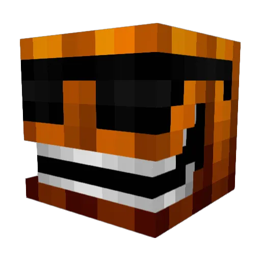 voltix Minecraft avatar head, 3D render