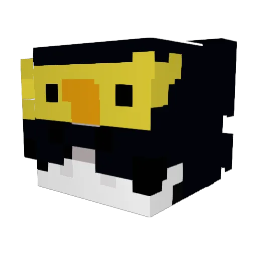 voltzgs Minecraft avatar head, 3D render