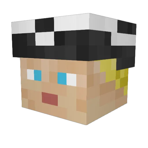 volvo744 Minecraft avatar head, 3D render