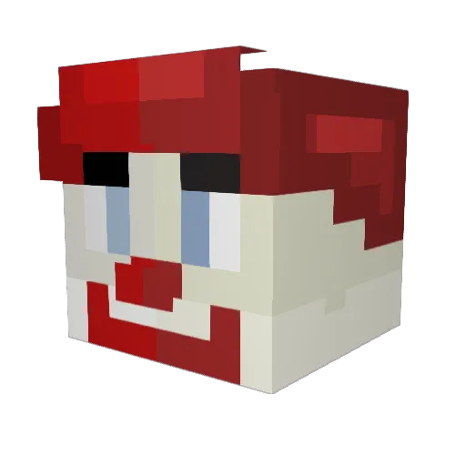 volvoraggan Minecraft avatar head, 3D render