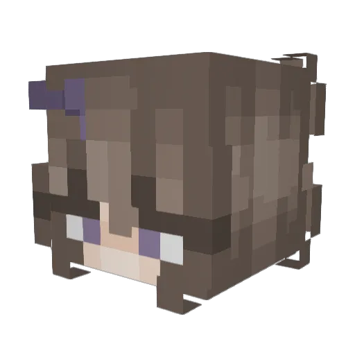 vomitghost Minecraft avatar head, 3D render