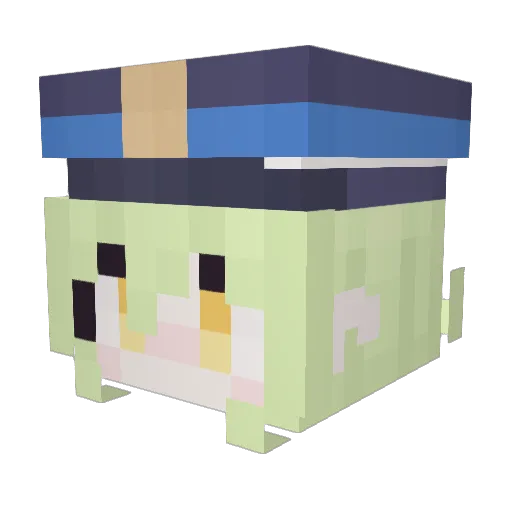 vonLee_ Minecraft avatar head, 3D render