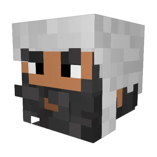 vonLuciano Minecraft avatar head, 3D render