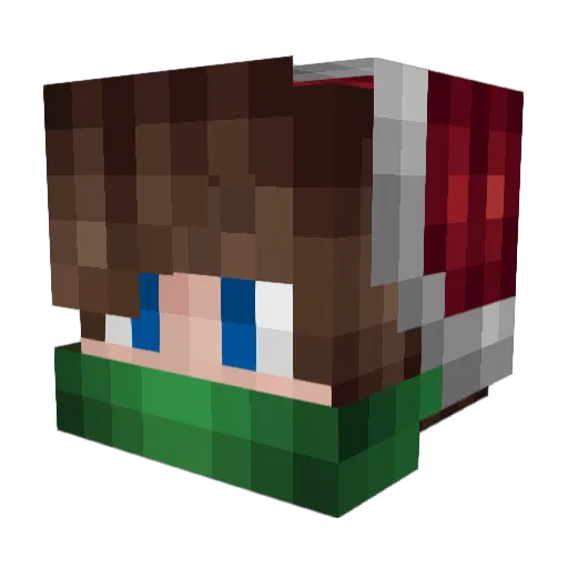vonSperling Minecraft avatar head, 3D render