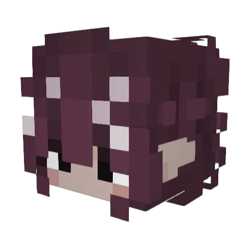 vonare Minecraft avatar head, 3D render