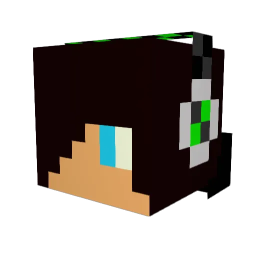 vonch Minecraft avatar head, 3D render