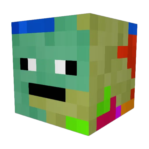 vondolsjr Minecraft avatar head, 3D render