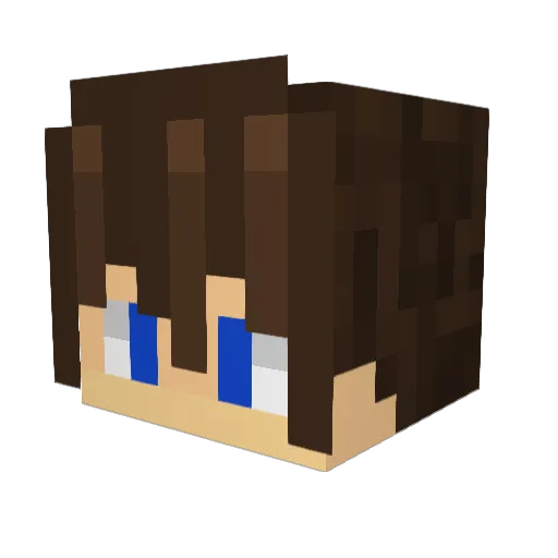 vonwoz Minecraft avatar head, 3D render